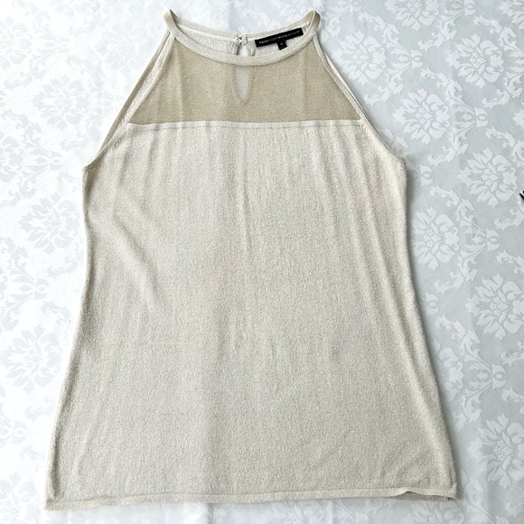 WHBM size M Sheer Yoke Shimmer Tank Top - Picture 5 of 16